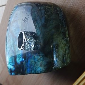 SILPADA UPTOWN Sterling Silver Filigree CZ Ring Size 7 Bling Prism Gorge…